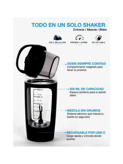 Shaker eléctrico TODO EN UNO